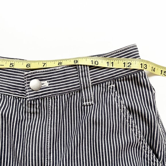 Marc Jacobs Redux Grunge Dobby Stripe Wide Leg Crop Pant Black Ivory Size 0 - Picture 8 of 10